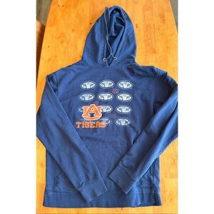 Soffee Men's Auburn Tigers Hoodie Sweatshirt M Long Sleeve Blue